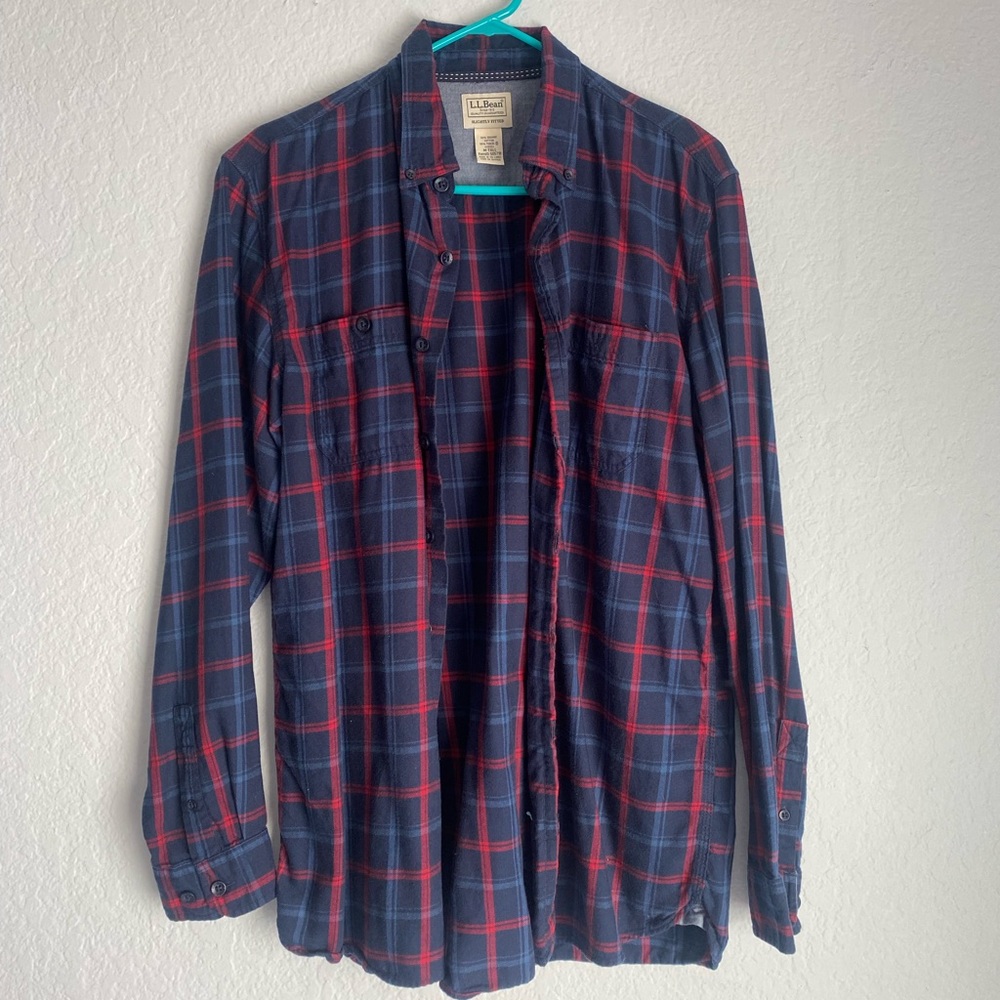 Blue and Red Fall Flannel